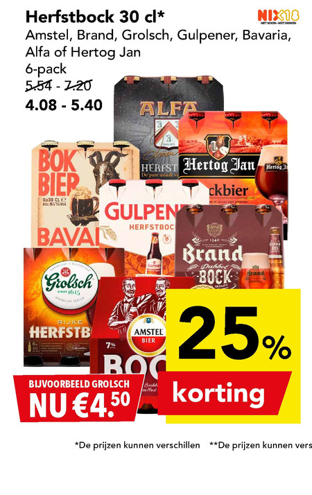 Bavaria   bokbier folder aanbieding bij  Deen - details