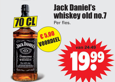 Jack Daniels   whisky folder aanbieding bij  Dirk - details