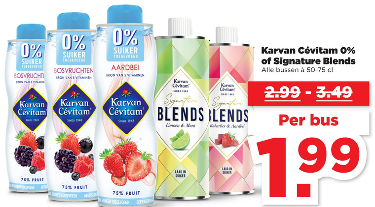 Karvan Cevitam   limonadesiroop folder aanbieding bij  Plus - details