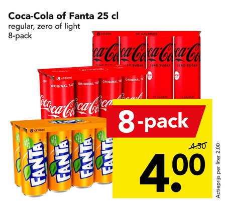 Fanta   frisdrank, cola folder aanbieding bij  Deen - details