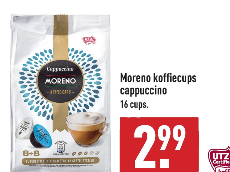 Moreno   dolce gusto capsules folder aanbieding bij  Aldi - details