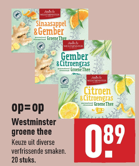 Westminster   thee folder aanbieding bij  Aldi - details