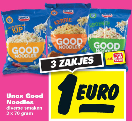 Unox   noodles folder aanbieding bij  Nettorama - details