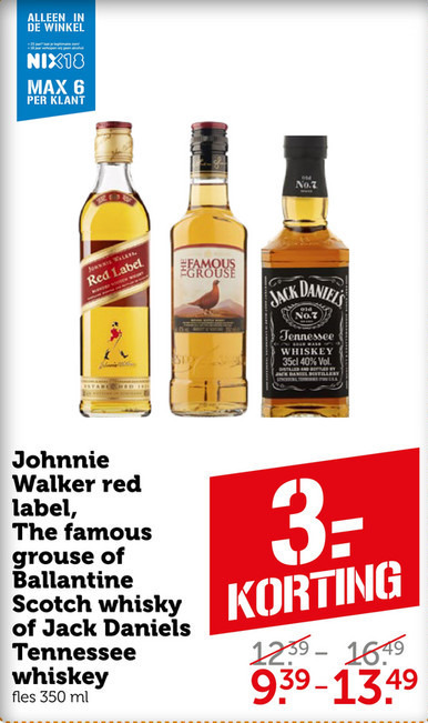 Ballantines   whisky folder aanbieding bij  Coop - details