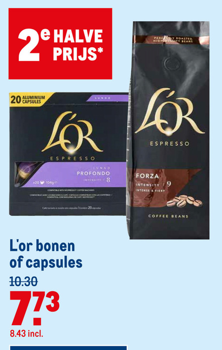 Douwe Egberts L Or   koffiecups, koffiebonen folder aanbieding bij  Makro - details