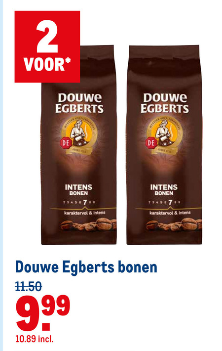 Douwe Egberts   koffiebonen folder aanbieding bij  Makro - details