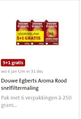 Douwe Egberts   koffie folder aanbieding bij  Jumbo - details