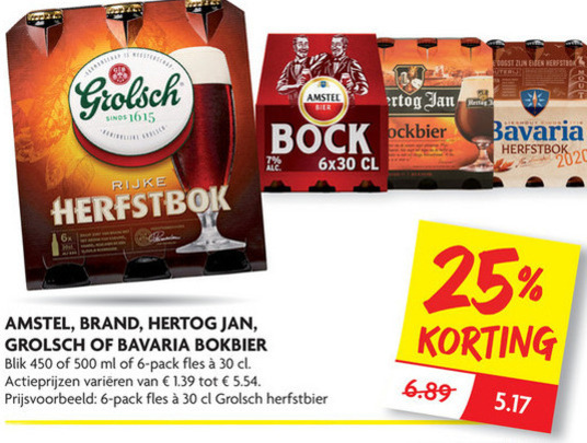 Brand   bokbier folder aanbieding bij  Dekamarkt - details