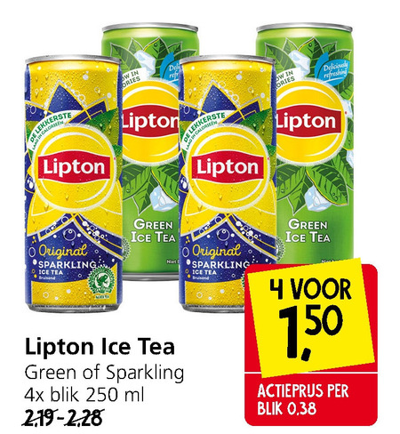 Lipton   ice tea folder aanbieding bij  Jan Linders - details