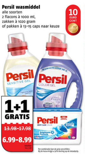 Persil   wasmiddel folder aanbieding bij  Poiesz - details