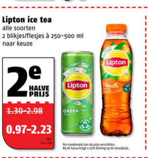 Lipton   ice tea folder aanbieding bij  Poiesz - details