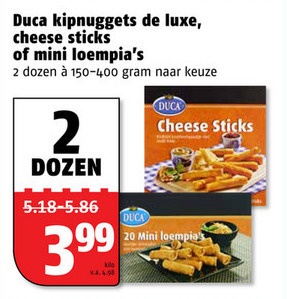 Duca   kipsnacks, loempia folder aanbieding bij  Poiesz - details