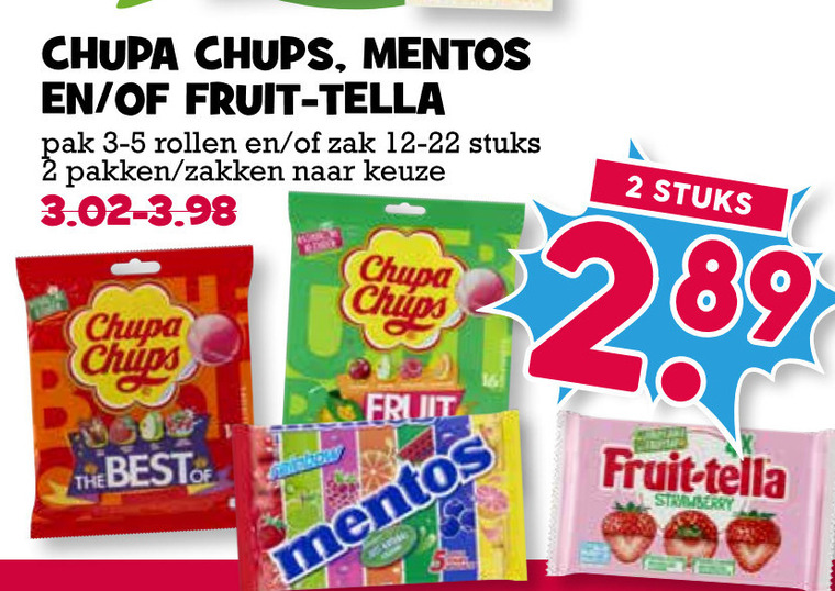 Chupa Chups   lollie, snoep folder aanbieding bij  Boons Markt - details