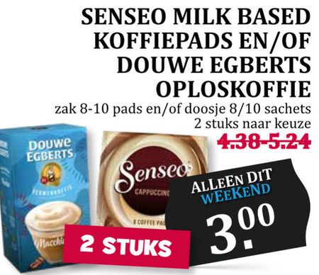 Douwe Egberts Senseo   koffiepad, oploskoffie folder aanbieding bij  Boons Markt - details