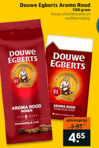 Douwe Egberts   koffiebonen, koffie folder aanbieding bij  Trekpleister - details