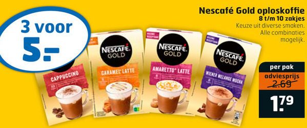 Nescafe   oploskoffie folder aanbieding bij  Trekpleister - details