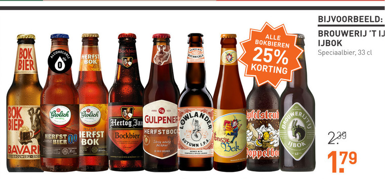 Grolsch   bokbier folder aanbieding bij  Gall & Gall - details