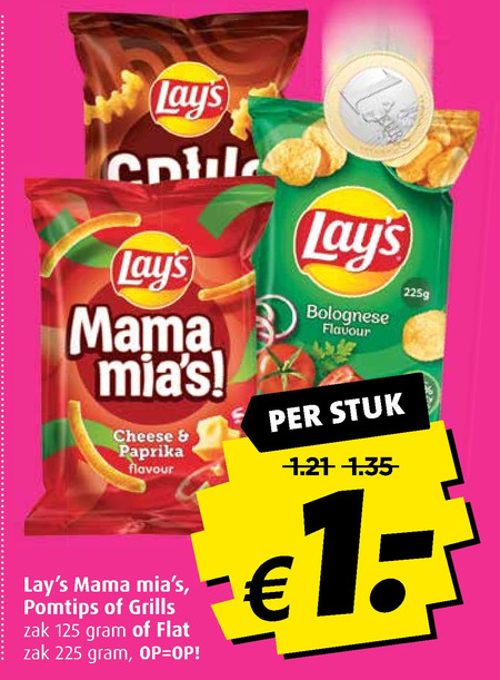 Lays   chips, zoutje folder aanbieding bij  Boni - details