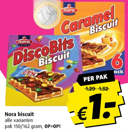 Nora   biscuits folder aanbieding bij  Boni - details