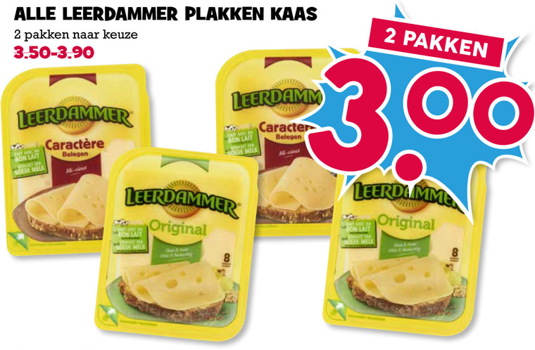 Leerdammer   kaasplakken folder aanbieding bij  Boons Markt - details