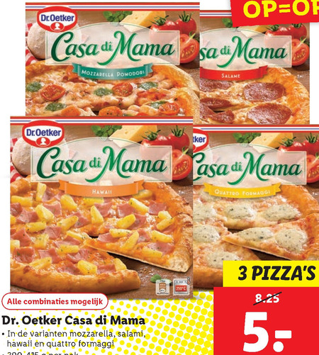 Dr Oetker   diepvriespizza folder aanbieding bij  Lidl - details