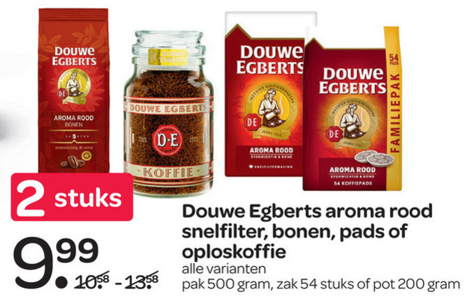 Douwe Egberts   koffiepad, koffie folder aanbieding bij  Spar - details