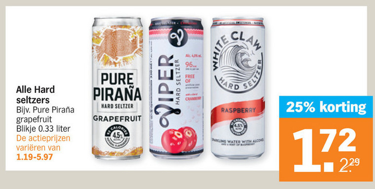 Alle merken   hard seltzer folder aanbieding bij  Albert Heijn - details