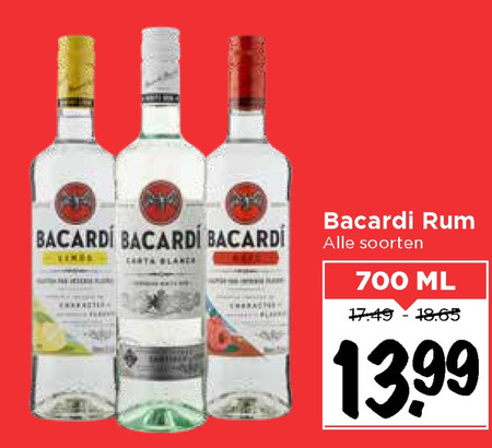 Bacardi   rum folder aanbieding bij  Vomar - details