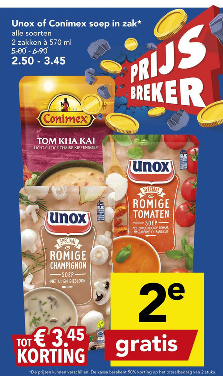 Unox   soep folder aanbieding bij  Deen - details