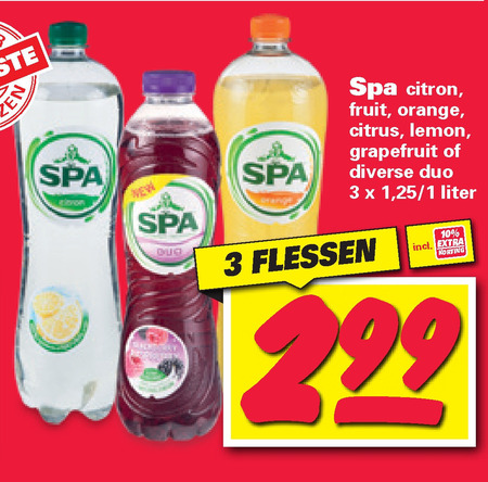 Spa en Fruit   fruitdrank folder aanbieding bij  Nettorama - details