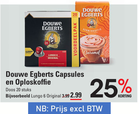 Douwe Egberts   koffiecups, oploskoffie folder aanbieding bij  Sligro - details