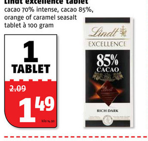 Lindt   chocolade folder aanbieding bij  Poiesz - details