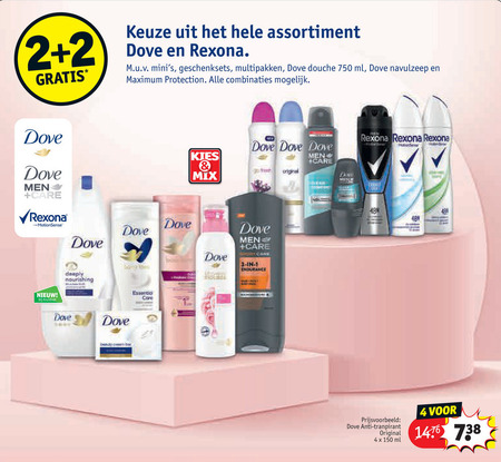 Dove   douchegel, deodorant folder aanbieding bij  Kruidvat - details