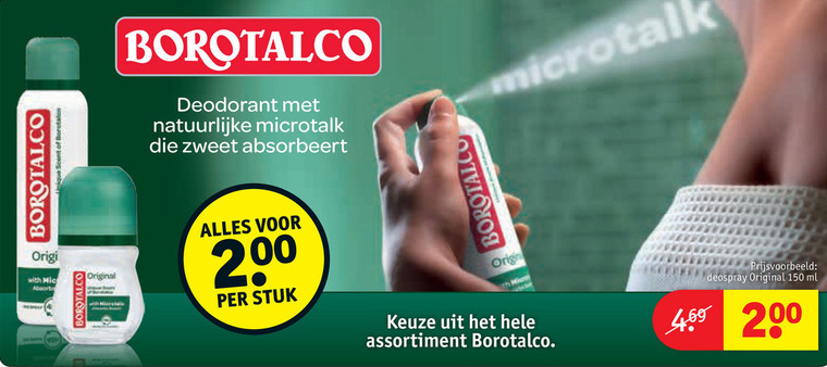 Borotalco   deodorant folder aanbieding bij  Kruidvat - details