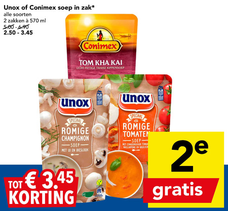 Conimex   soep folder aanbieding bij  Deen - details