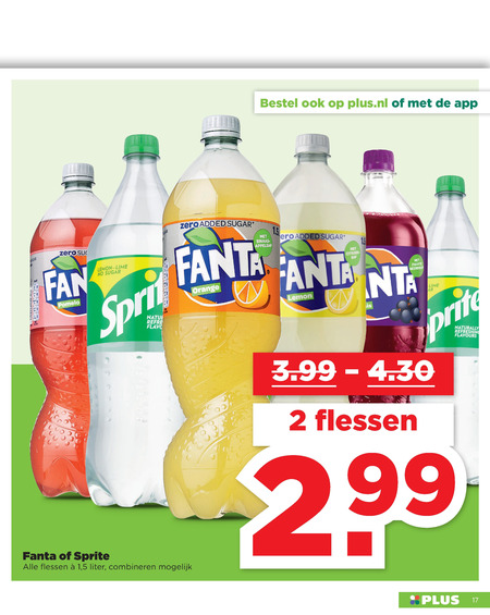 Sprite   frisdrank folder aanbieding bij  Plus - details