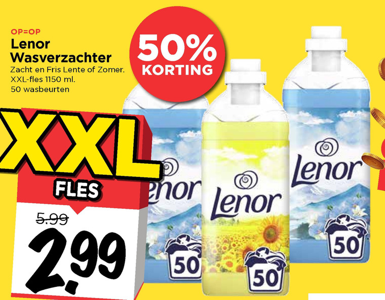 Lenor   wasverzachter folder aanbieding bij  Vomar - details