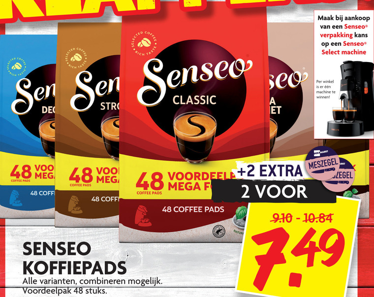 Douwe Egberts Senseo   koffiepad folder aanbieding bij  Dekamarkt - details