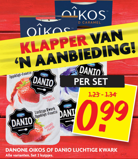 Danone Danio   kwark, vruchtenyoghurt folder aanbieding bij  Dekamarkt - details