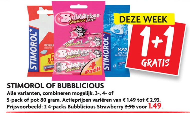 Stimorol   kauwgom folder aanbieding bij  Dekamarkt - details