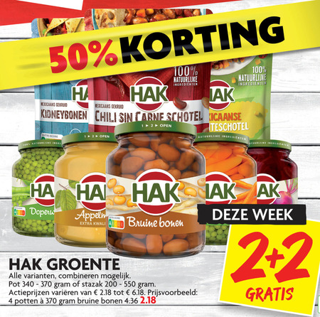 Hak   bonen, bruine bonen folder aanbieding bij  Dekamarkt - details