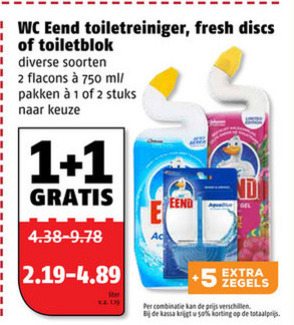 WC Eend   toiletreiniger, toiletblok folder aanbieding bij  Poiesz - details