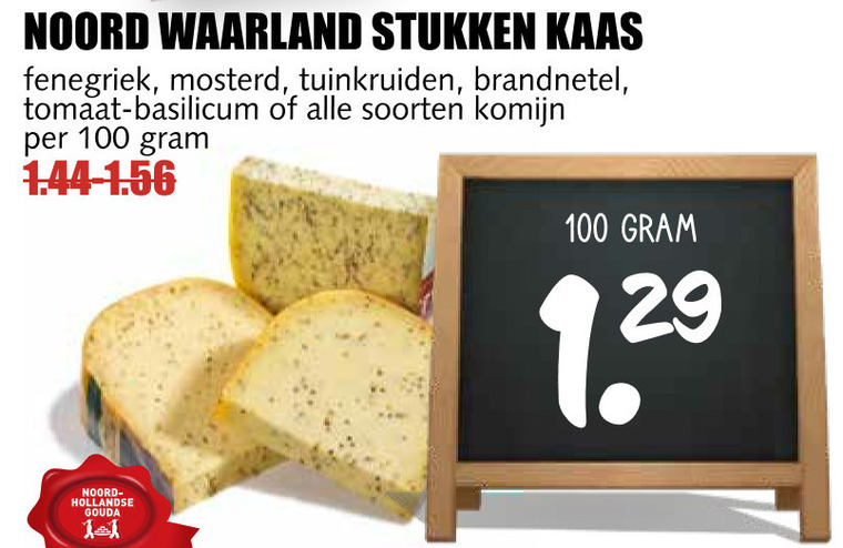 Noord Waarland   kruidenkaas folder aanbieding bij  MCD Supermarkt Basis - details