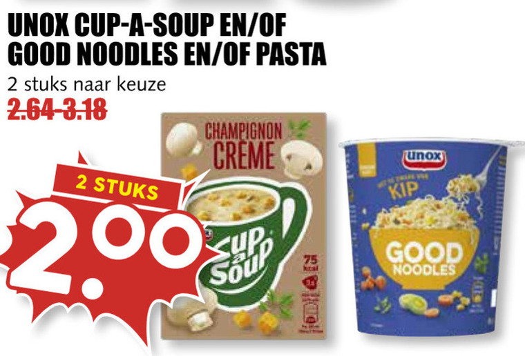 Cup a Soup   soep, noodles folder aanbieding bij  MCD Supermarkt Basis - details