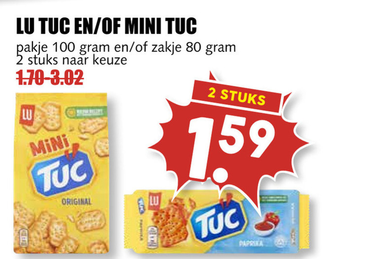 Lu Tuc   zoutje folder aanbieding bij  MCD Supermarkt Basis - details