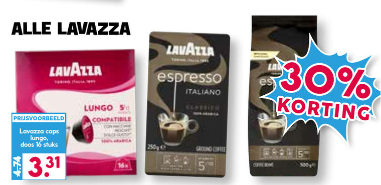 Lavazza   koffie, dolce gusto capsules folder aanbieding bij  Boons Markt - details