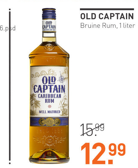 Old Captain   rum folder aanbieding bij  Gall & Gall - details