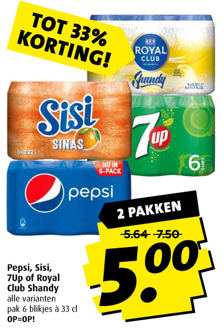 Sisi   frisdrank, cola folder aanbieding bij  Boni - details