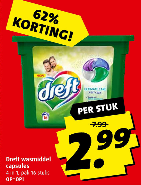 Dreft   wasmiddel folder aanbieding bij  Boni - details