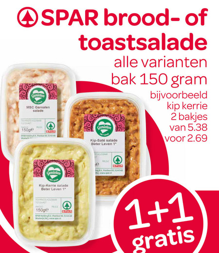 Spar Huismerk   salade folder aanbieding bij  Spar - details